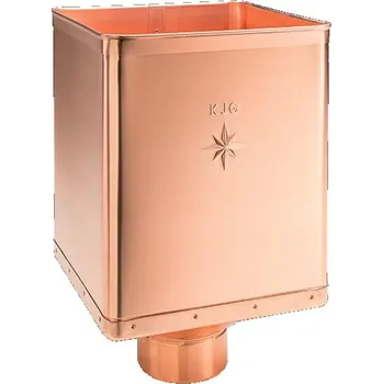 Střecha Kotlík měděný sběrný DESIGN excentrický 100 mm