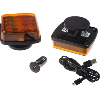 Maják Stualarm LED výstražné světlo wl-h05ora oranžové