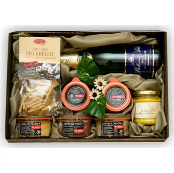 Dárkový potravinový koš Český koš Slaná luxusní krabice