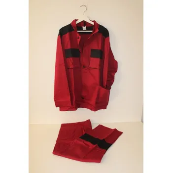 pracovní souprava Voženílek Montérky komplet pracovní blůza a kalhoty - červený Velikost: 182/56