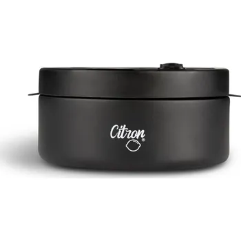 Svačinový box Citron Nerezová nádoba na jídlo 400 ml - Black