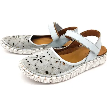 Dámské sandále Dámské kožené sandálky 52C0769-modrá ARTIKER Barva: Modrá, Velikost: 36