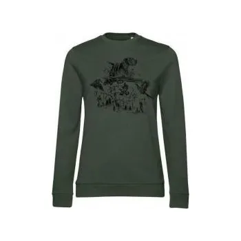 Dámská mikina E-myslivost Dámská myslivecká mikina - NA LOVU - Velikost 2XL