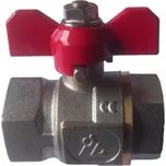 Kulový kohout s motýlem 3/4" FF plnoprůtočný PN 30