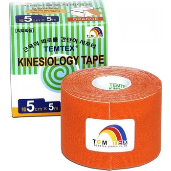 Tejpovací páska Temtex kinesio tape Classic oranžová 5cm x 5m