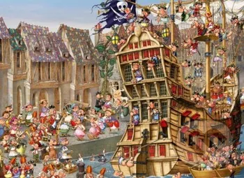 Puzzle Grafika Piráti 4000 dílků