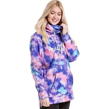 Dámská softshellová bunda Meatfly dámská softshell bunda Alita Peach Aquarel | Růžová | Velikost XS