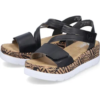 Dámské sandále Dámské sandále V3964-01 Rieker černé Barva: schwarz, Velikost: 40