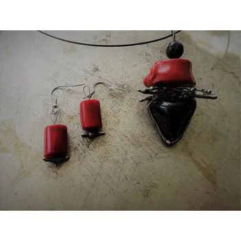 Souprava šperků Souprava originálních šperků - Pro šamanku (Autorský šperk)