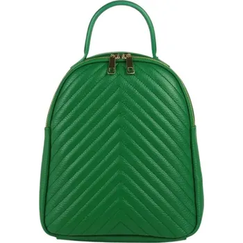 Kabelka batoh s kůže 955 Itálie barva: zelená
