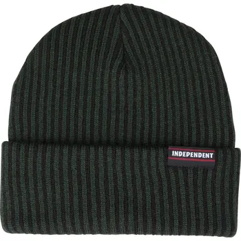 Čepice independent Kulich itc streak label beanie black/green