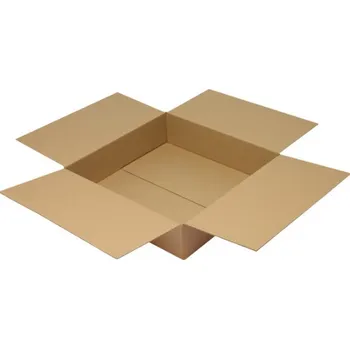 Karton Skládací krabice z vlnité lepenky, 1vrstvá, vnitřní rozměry 600 x 600 x 150 mm, kvalita 1.20B