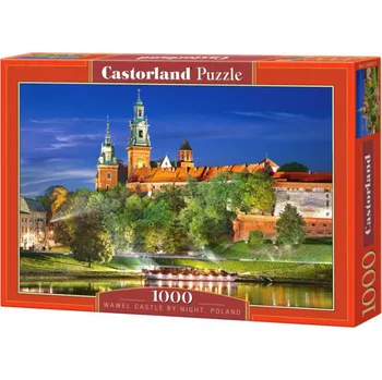 Puzzle Castorland Wawelský hrad v noci Polsko 1000 dílků