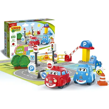 ostatní stavebnice UNICO PLUS / ANDRONI GIOCATTOLI Unico Plus stavebnice Auta ve městě kompatibilní 32 dílů