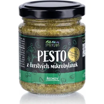 Omáčka Pesto z čerstvých mikrobylinek - ředkev - The Pelikans 100g