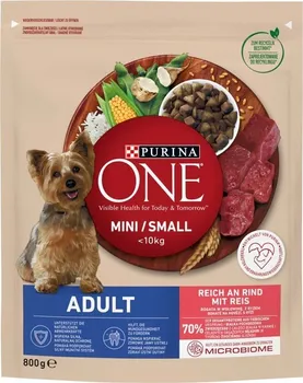 Krmivo pro psa Purina One Adult Mini/Small Beef/Rice 800 g