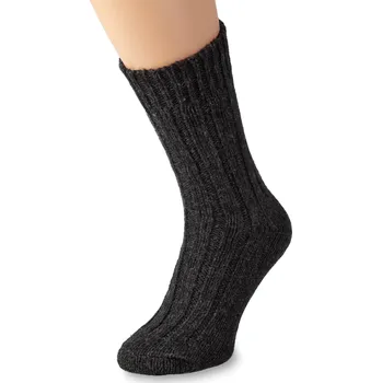 Dámské ponožky Wooline Vlněné Merino ponožky, volný lem, černé Velikost ponožek: EUR 35-38 hebké!