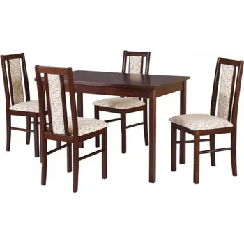 Jídelní set Jídelní set 4+1 Kvido Vyberte Tkaninu:: Tkanina 37, Vyberte Moření:: Deska grafit, ostatní bílé