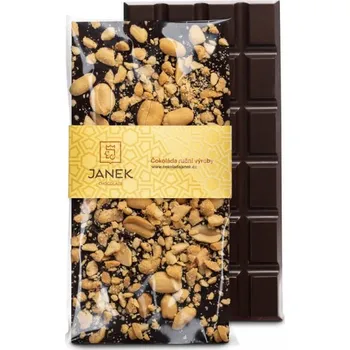 Čokoláda JANEK Tmavá čokoláda s arašídy 100 g