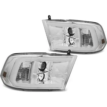 Přední světlomet TUNING-TEC Přední světla Dodge Ram 09-18 Angel Eyes - chrom TUBE LIGHT