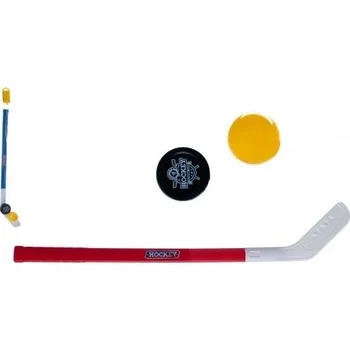 Hra na zahradu Teddies Hokejka plast 73cm s pukem a míčkem