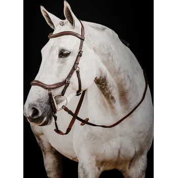 Uzdečka Rambo Micklem Deluxe Competition 2, dark havana EXTRA FULL