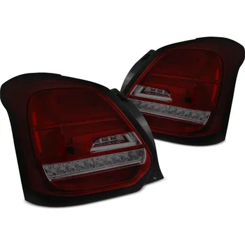 Zadní světlomet TUNING-TEC Zadní světla Suzuki Swift VI 17- červené/kouřové LED SEQ