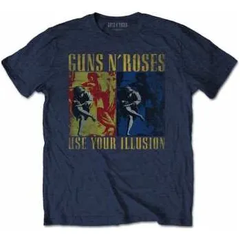 Pánské tričko Merch Guns N' Roses: Tričko Use Your Illusion Navy L