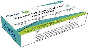 Diagnostický test CorDX Influenza A/B + Covid-19/RS virus Combo Ag Test 1 ks