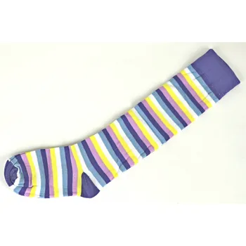 Dámské oblečení EROGLU Dámské podkolenky barevný proužek vel. 39 - 42 Barva: levandulová