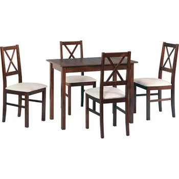 Jídelní set Jídelní set 4+1 Adam Vyberte Tkaninu:: Tkanina 25, Vyberte Moření:: Komplet grafit