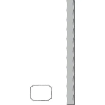 Příslušenství pro plot Uzavřený profil 30x20x2mm, zdobený po hranách Délka: 1m