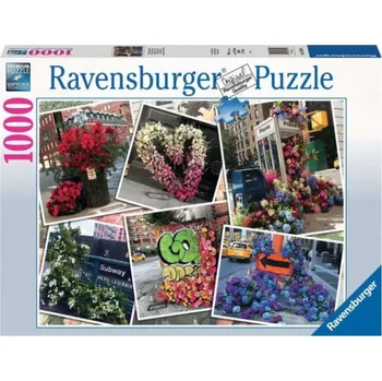 Puzzle Ravensburger Květiny v New Yorku 1000 dílků