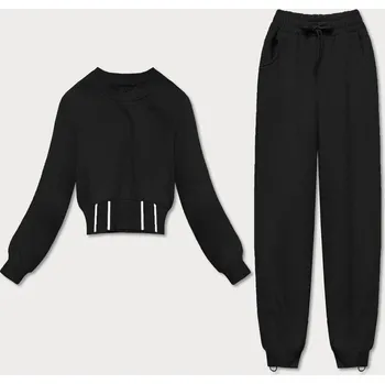 Černý dámský dres - mikina a kalhoty (8C78-3) odstíny černé XL (42)