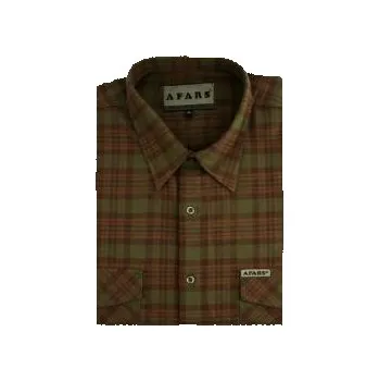 Pánská košile Afars Košile lovecká kostka B - dlouhý rukáv - Velikost 41
