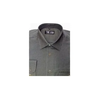 Pánská košile Luko Myslivecká košile s ozdobným parohovým knoflíkem - dlouhý rukáv - Velikost 48