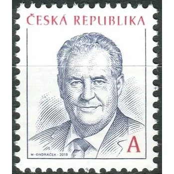 Poštovní známka Česká pošta (2018) č. 977**- Česká republika - Prezident Miloš Zeman "A"