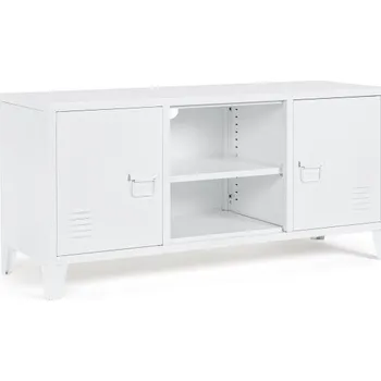 Komoda BIZZOTTO Kovový TV stolek CAMBRIDGE bílý 0746922