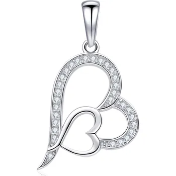 Přívěsek NUBIS® Stříbrný přívěšek srdíčko - NB-4355