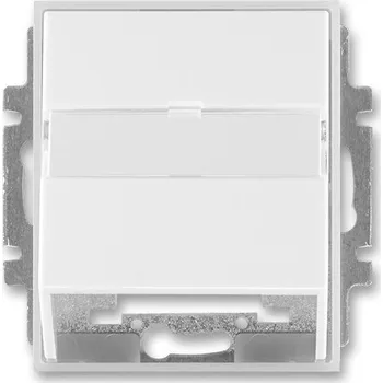 vypínač a zásuvka Kryt zásuvky komunikační (pro nosnou masku) bílá/ledová bílá ABB Time 5014E-A00100 01