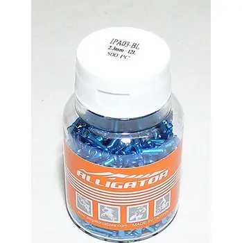 Lanko pro jízdní kolo Koncovka lanka AL modrá s osazením dóza