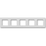 Pětirámeček Levit šedá/bílá ABB 3901H-A05050 16