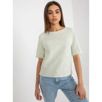 Dámská halenka s kulatým výstřihem VERONIKA světle zelená