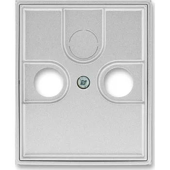 vypínač a zásuvka Kryt zásuvky televizní, rozhlasové (a satelitní) titanová ABB Time 5011E-A00300 08
