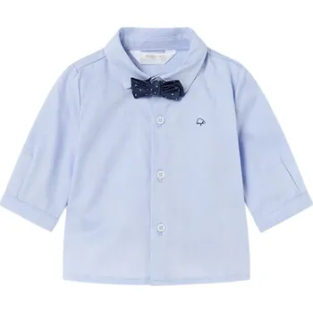 MAYORAL chlapecká košile DR s motýlkem modrá vel. 80 cm