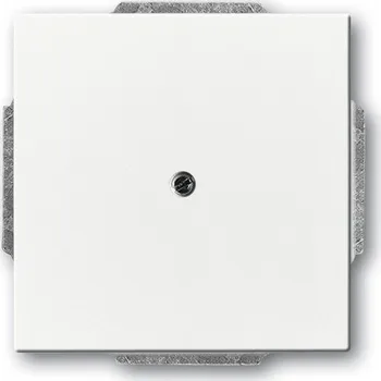 vypínač a zásuvka Kryt zaslepovací, s upevňovacím třmenem studio bílá ABB Solo, 2CKA001710A3161