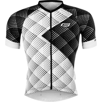 cyklistický dres Force Vision krátký rukáv bílý M