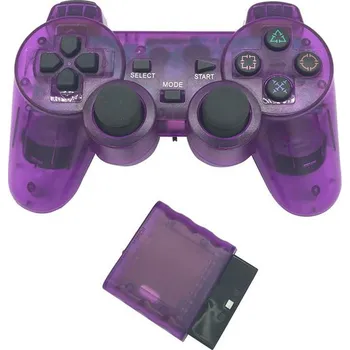 Herní ovladač PSko Bezdrátový ovladač pro PS1 a PS2 - fialový 7236