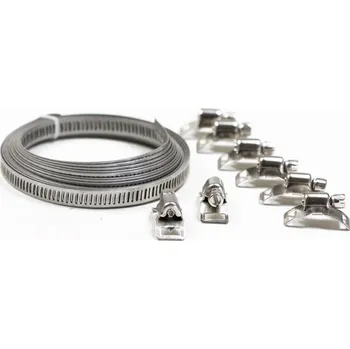 Moto obuv Stahovací páska kovová 8mm, 3 m, nerezová