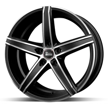 Auto-moto Alu disk MAM OX-18 BFP 8,5x19 5x120 ET35 černý leštěný